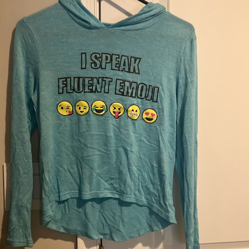 Twirl Brand Emoji Hooded Shirt - Picture 1 of 6
